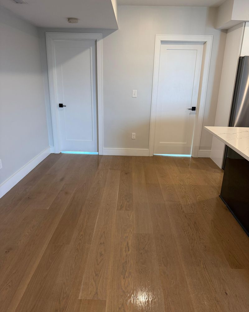 Hardwood floors cleaned for a move-out