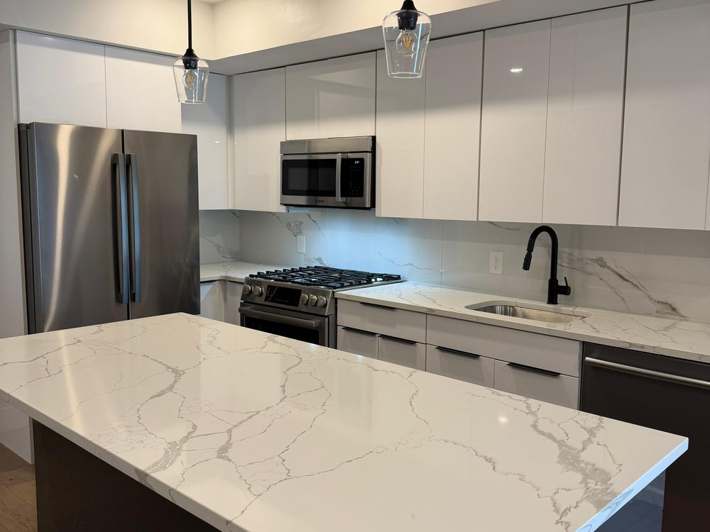 A spotless kitchen prepared for a move-in or move-out